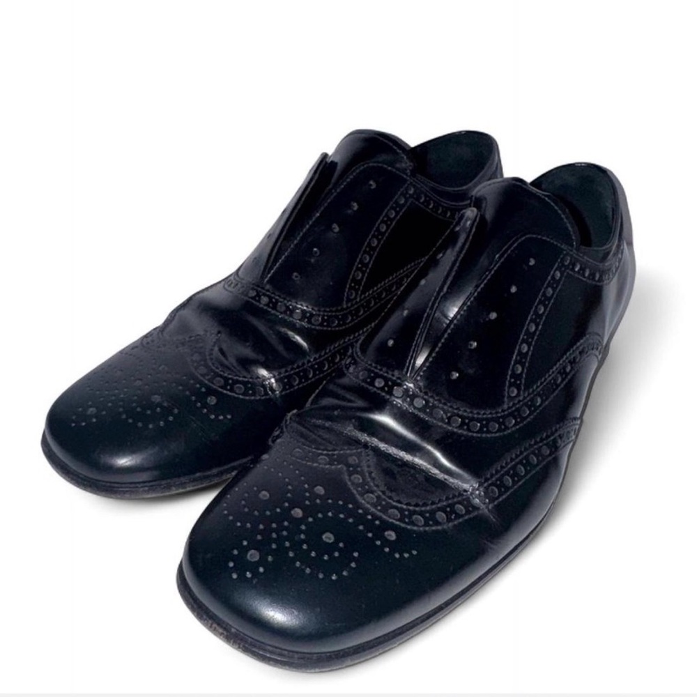 Prada Men’s Black Dress Shoes Size 10 PRADA BLACK MENS SHOES DESIGNER DRESS SHOE